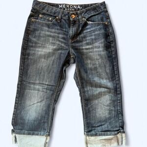 Dark blue Merona mid rise capris